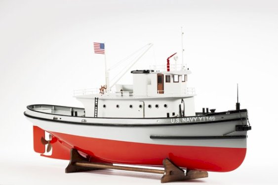Billing Boats 1:50 Hoga Pearl Harbor Tugboat -Wooden hull