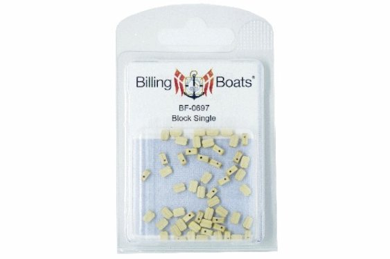 Billing Boats TRÆBLOK ENKELT 5MM /50
